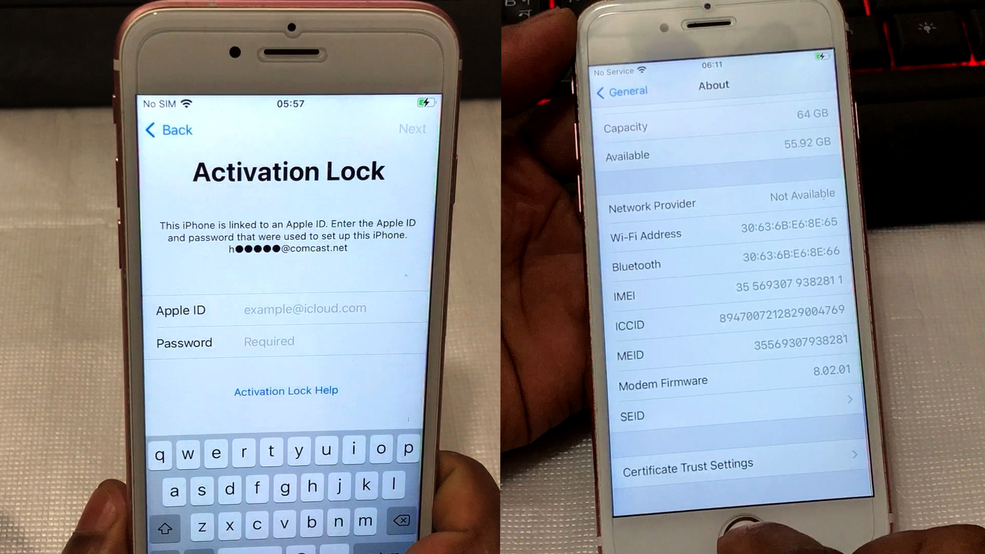 Iphone 6 ICLOUD Bypass