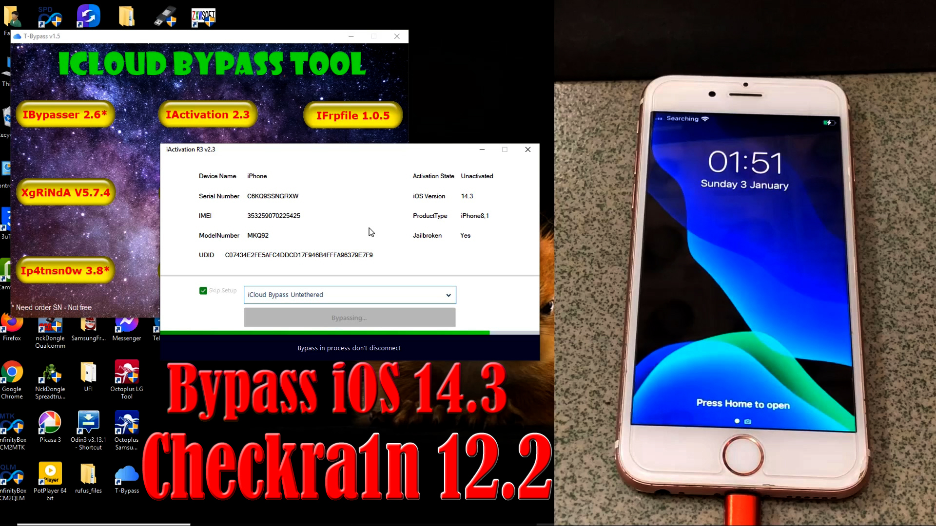 Bypass ios. Разблокировка iphone с помощью заклинания